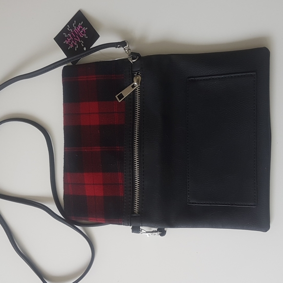 Olivia Miller Plaid Crossbody Bag/Wallet - Picture 5 of 6